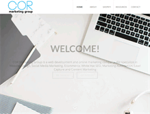 Tablet Screenshot of cormarketinggroup.com